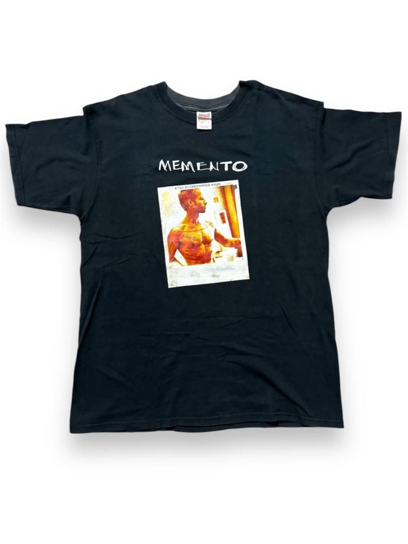 00s Movie T-Shirt MEMENTO メメント 映画Tシャツ anvil Lサイズ BLACK  
