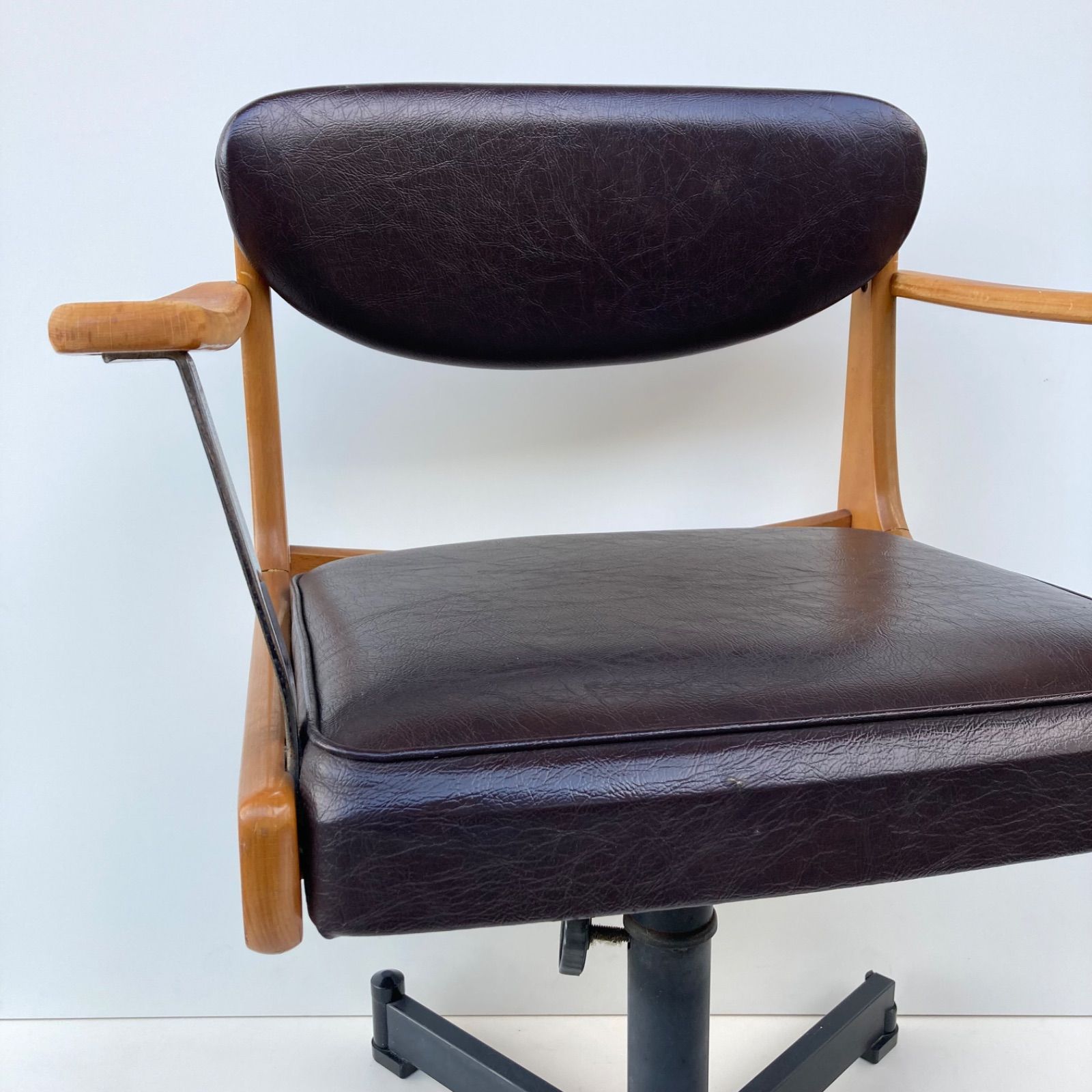 Vintage MARUNI desk chair ヴィンテージ デスクチェア 孔雀マルニ オールドマルニ ブナ材 ミッドセンチュリー 昭和レトロ -  メルカリ