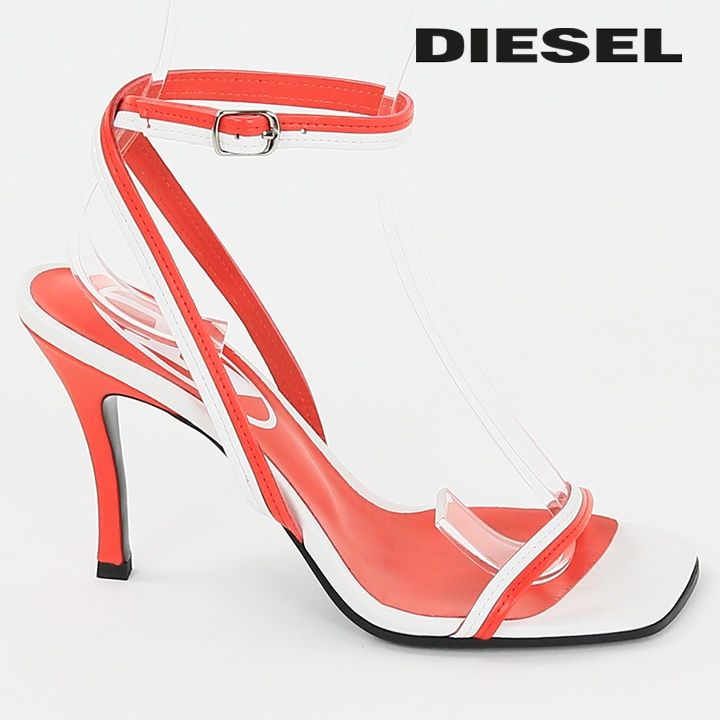 新品・未使用 ディーゼル DIESEL レザーハイヒールサンダル 靴