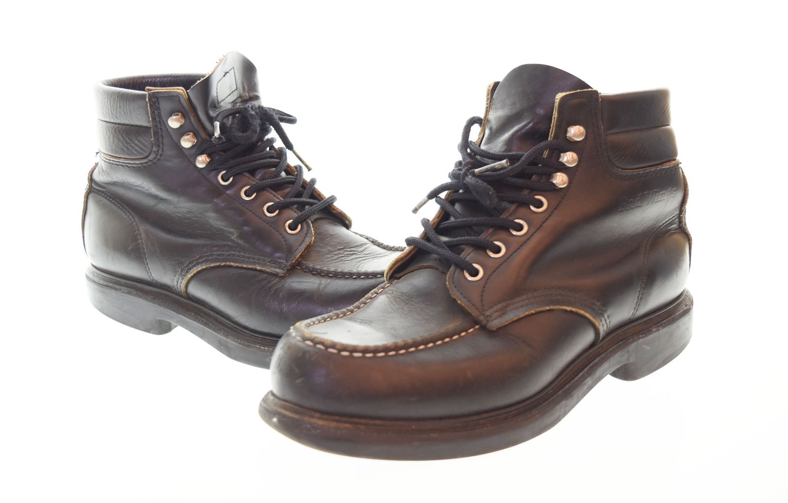 レッドウィング RED WING 90年代 SUPERSOLE MOC 8133スーパーソール 6インチ モックトゥ ブーツ 黒 8133 メンズ靴 ブーツ ワーク ブラック 8　1/2 103S-752