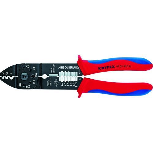 ＫＮＩＰＥＸ　圧着ペンチ　２１５ｍｍ クニペックス KNIPEX クリンピングプライヤー 215mm B | WIT