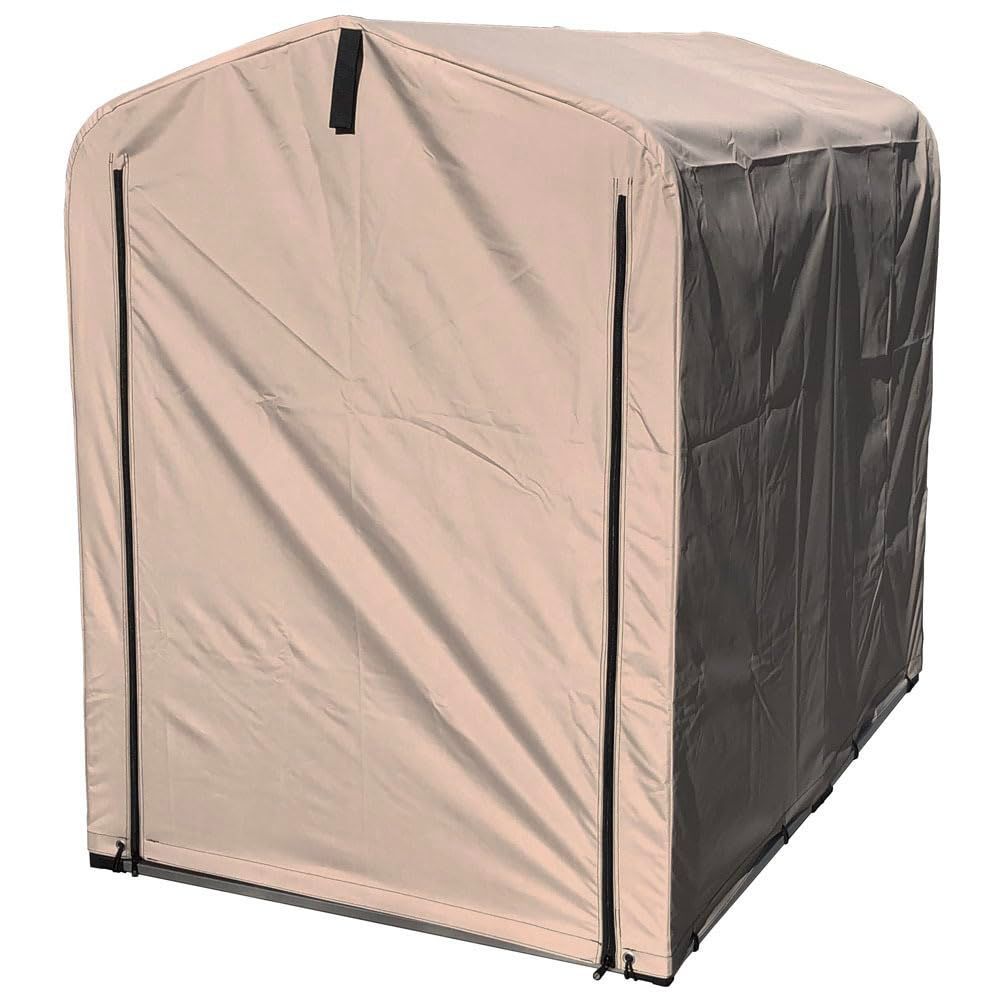 自転車 撥水 収納 防水 ベージュ 替えシート 2台用 サイクルハウス 梅雨対策 アイリスプラザ