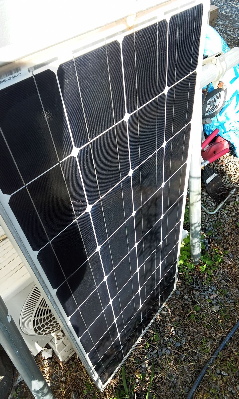 軒先渡しのみ 送れません。100W 単結晶 ソーラーパネル 出力確認済み 