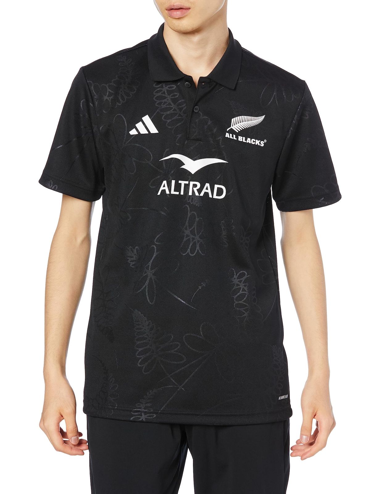 [アディダス] 半袖 Tシャツ オールブラックス ラグビー サポーターズポロシャツ DCF43 メンズ ブラック(HZ9781) XL [ブラック(HZ9781)] [XL]