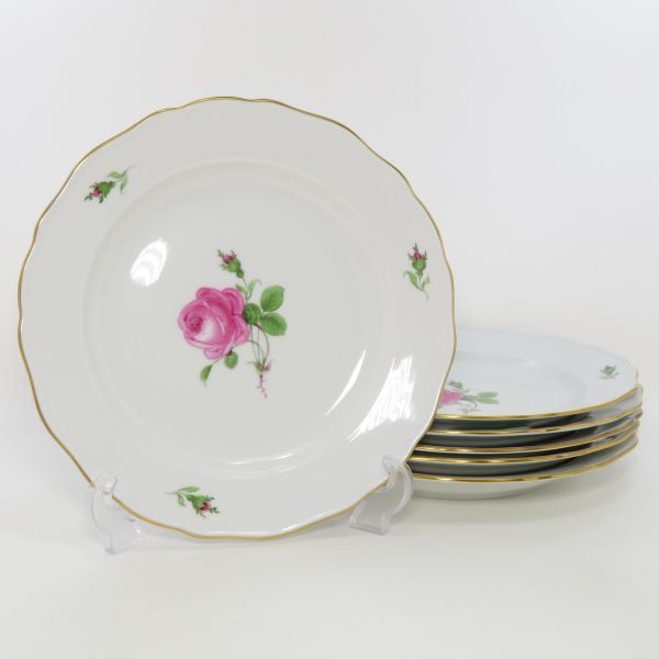 マイセン プレート□ベーシックフラワー ブーケ 三つ花 ディナー