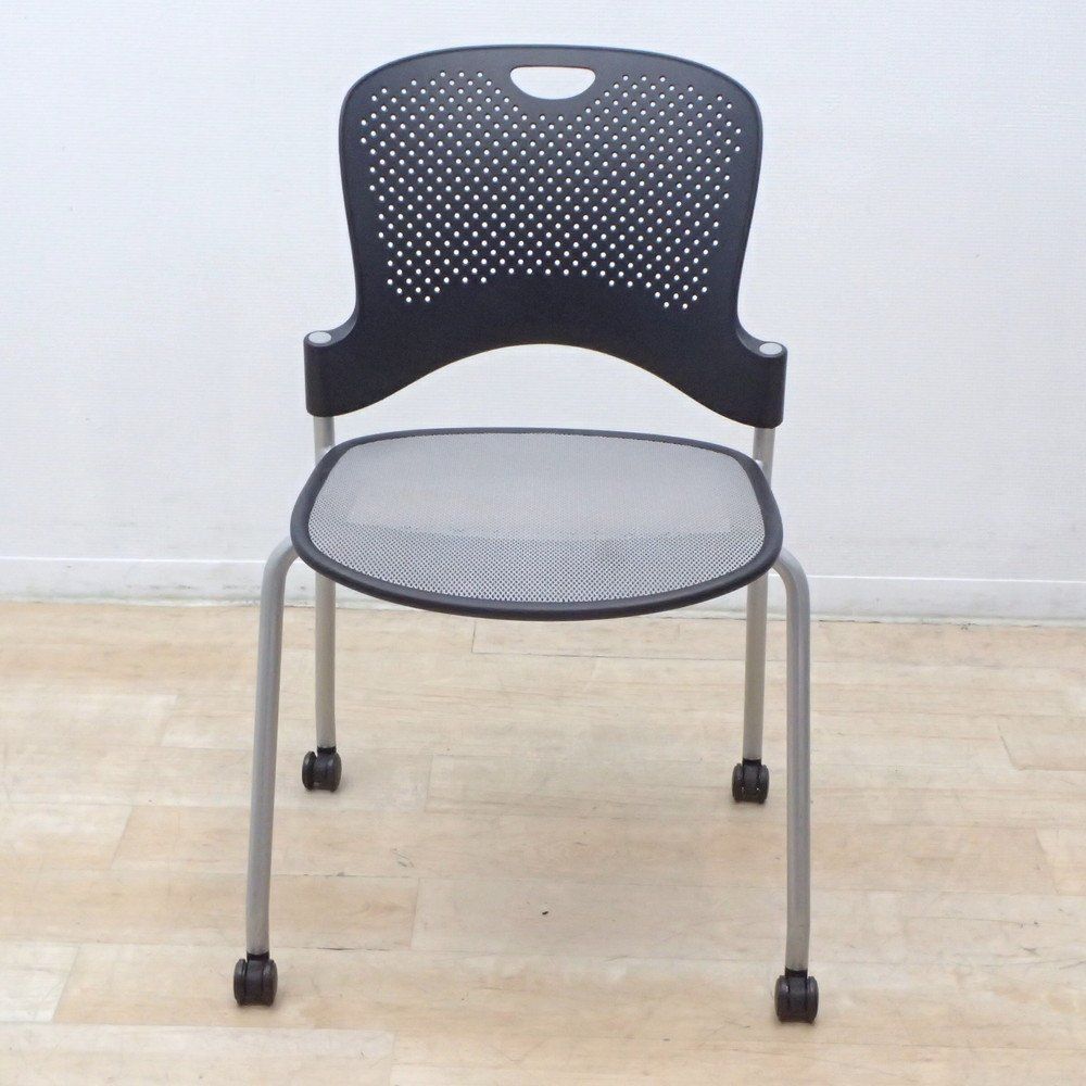 ハーマンミラー ケイパーチェア ミーティングチェア スタッキング キャスター フレックスネットシート 肘無 EG18509 オフィス家具