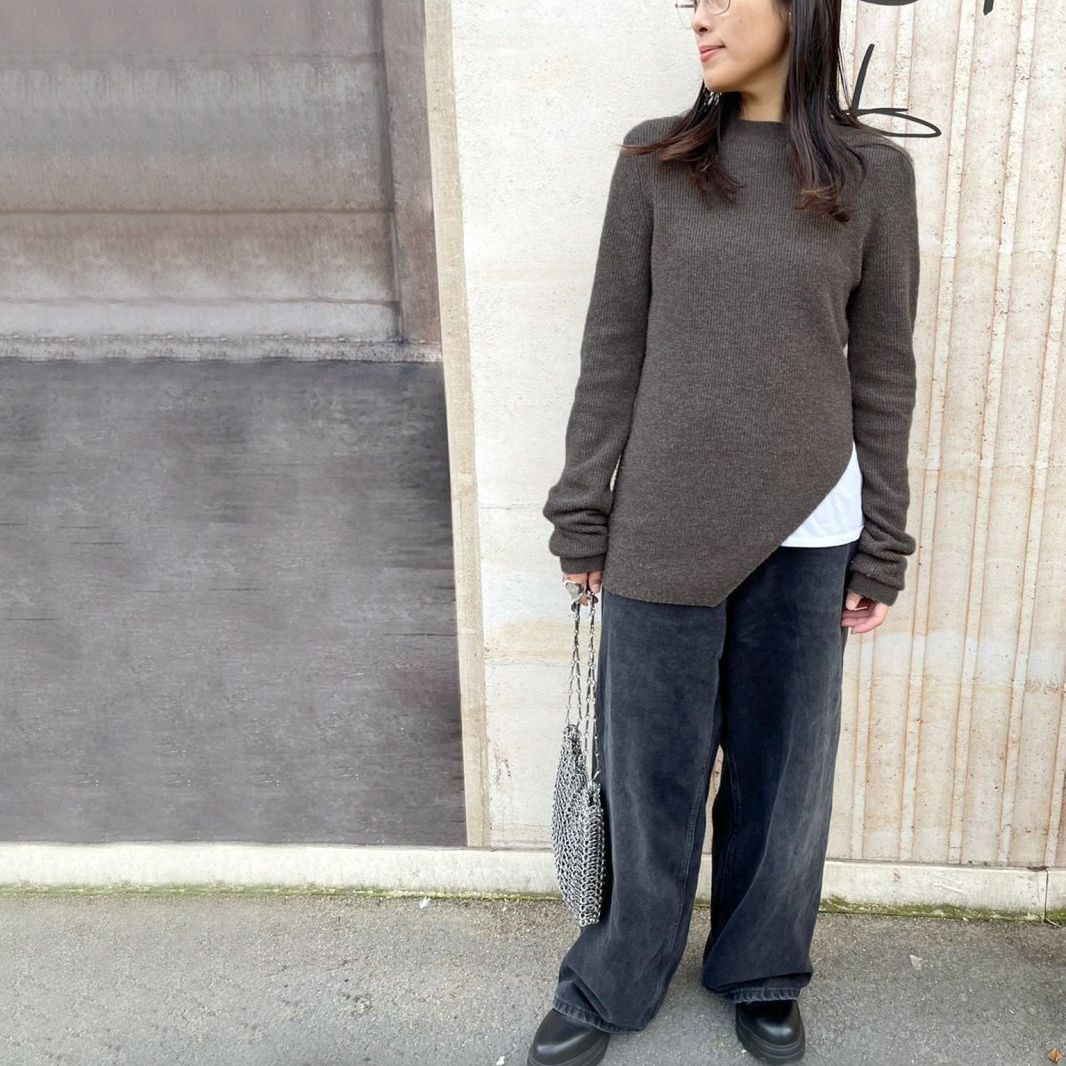 AP STUDIO (エーピーステュディオ) side slit rib Pullover  