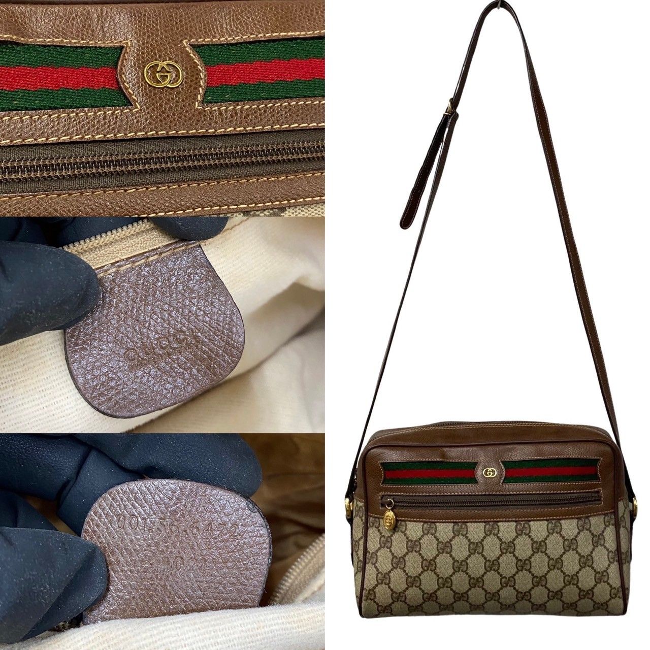 極美品 袋付 GUCCI オールドグッチ シェリーライン ミニ ショルダーバッグ GUCCI 極 美品 グッチ オールドグッチ ヴィンテージ シェリー