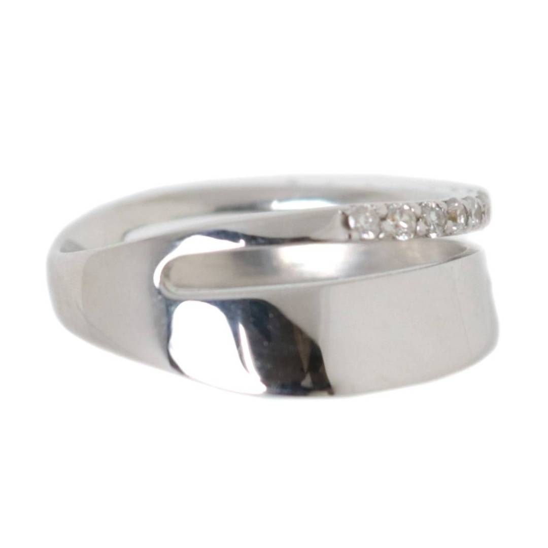 ダイヤリング 指輪 K18WG 18金ホワイトゴールド ダイヤモンド 15P 0.24  