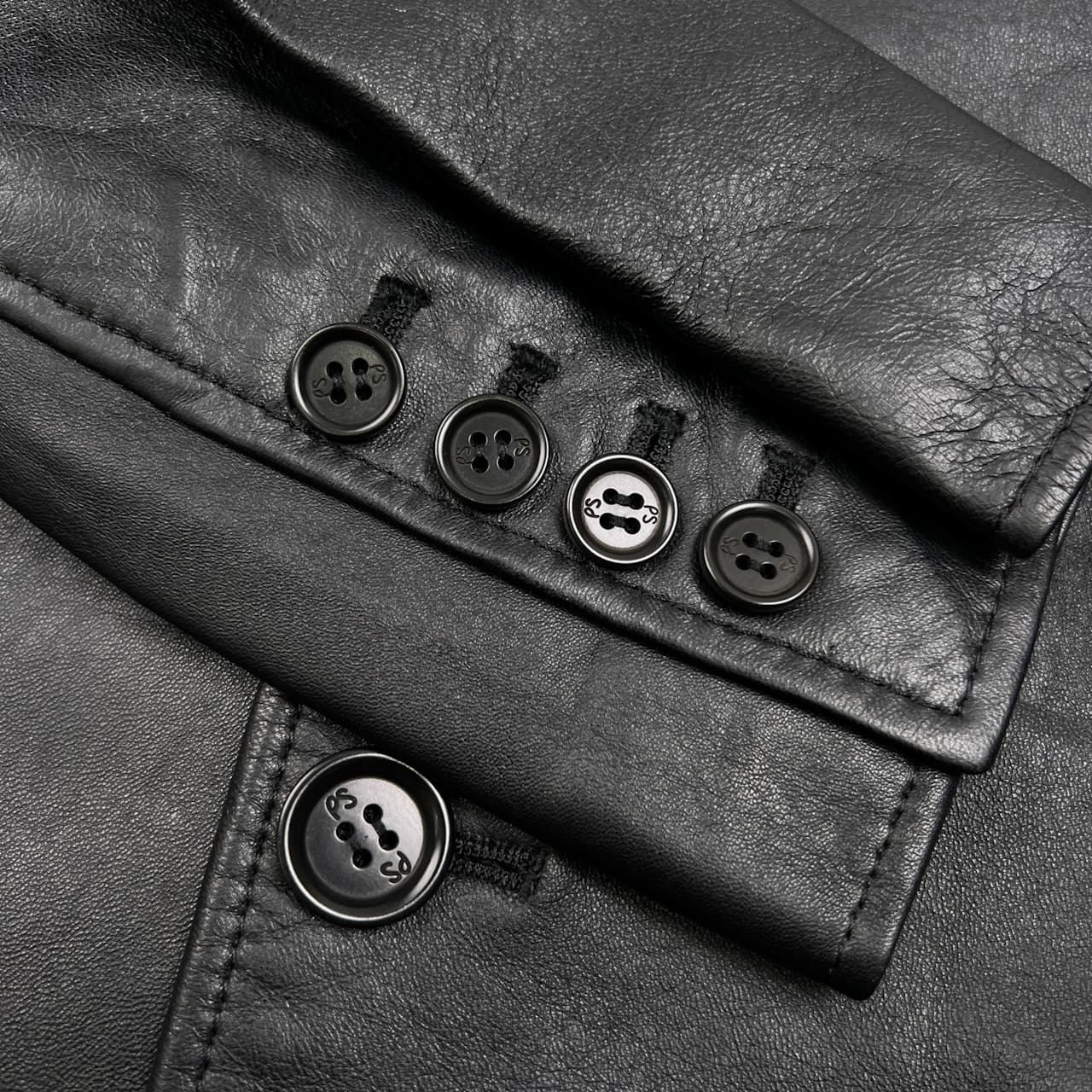 希少L / Paul Smith ポールスミス LONDON 本切羽 ラムレザー 3B 