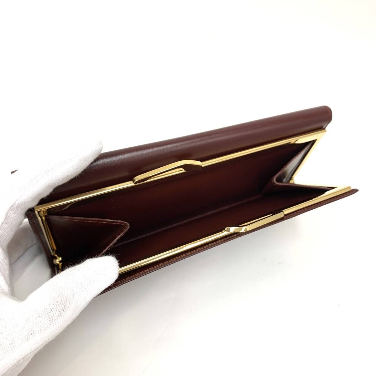 D0789 美品！ 格安！ Cartier カルティエ マストライン がま口 Wホック