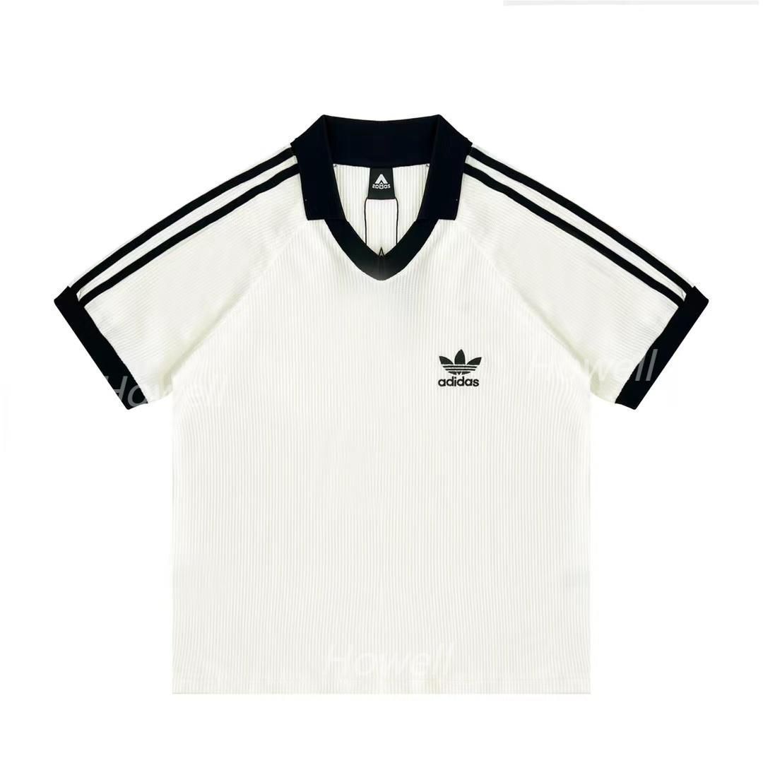 adidas アディダス ワッフルtシャツ 半袖 スリーストライプス ポロシャツ