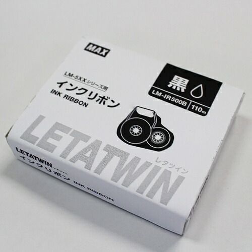 マックス レタツイン インクリボンカセット 50m巻 黒 LM-IR340B 1個 〔×10セット〕 代引不可 マックス レタツイン インクリボンカセット 50m巻 黒 LM-IR340B 1個