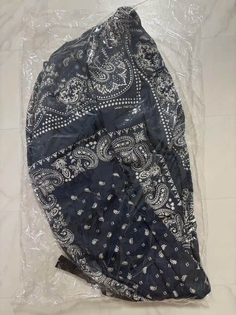 KAPITAL(キャピタル) バンダナ パッチワーク ガーゼバッグ ネイビー