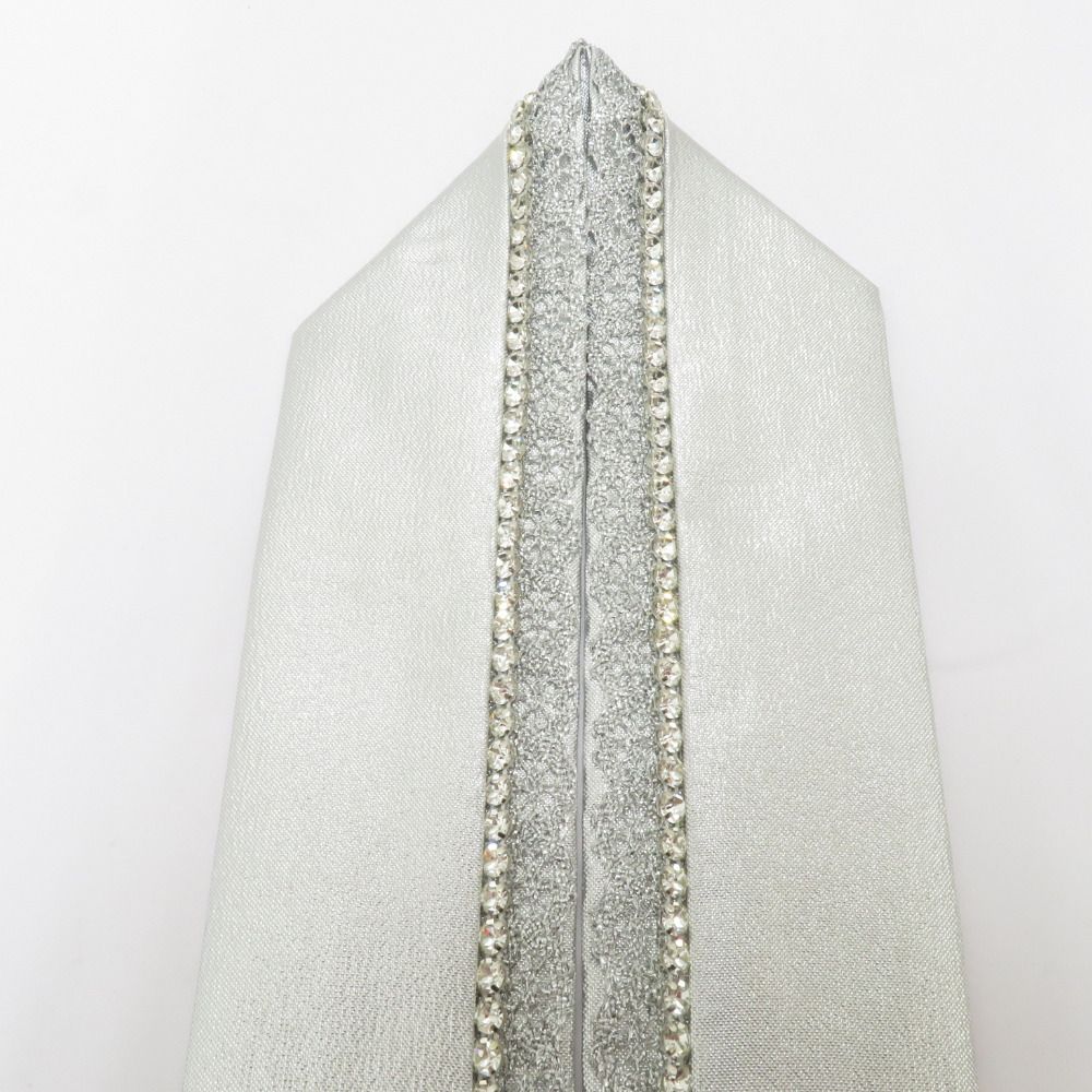 重ね襟 ラインストーン 重ね衿 シルバー レース 成人式 黒×金 前撮り 結婚式 卒業式 振袖 伊達衿 日本製 メタリック リバーシブル 新品