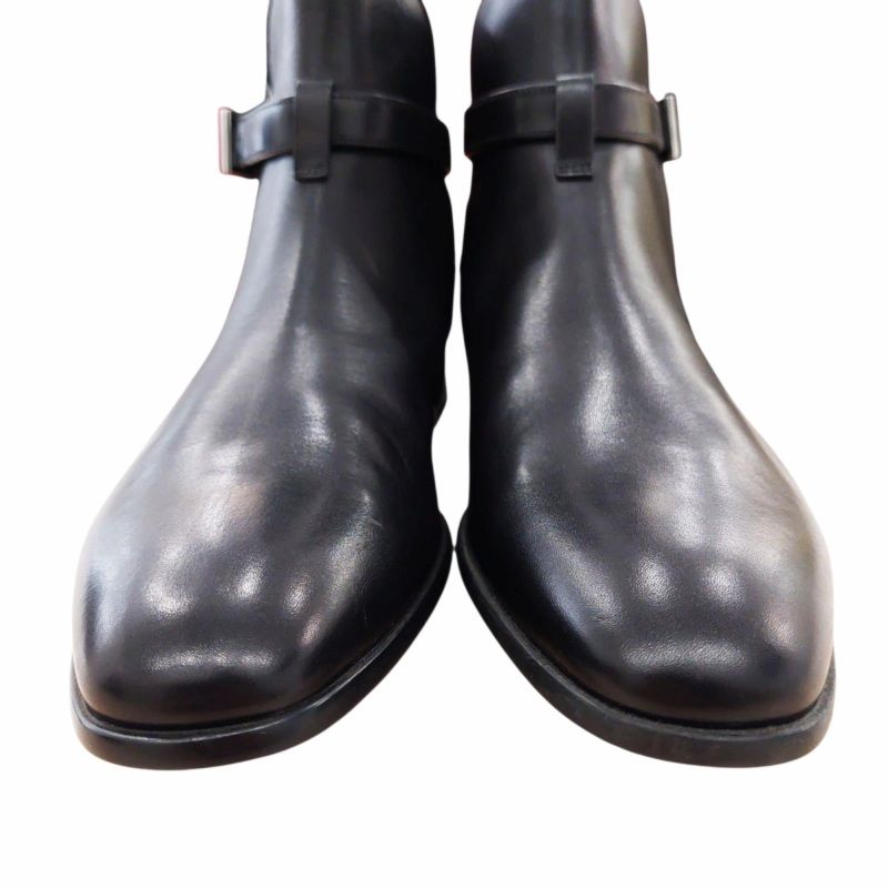 プラダ PRADA アンクルストラップ ショートブーツ レザー フラット 6  