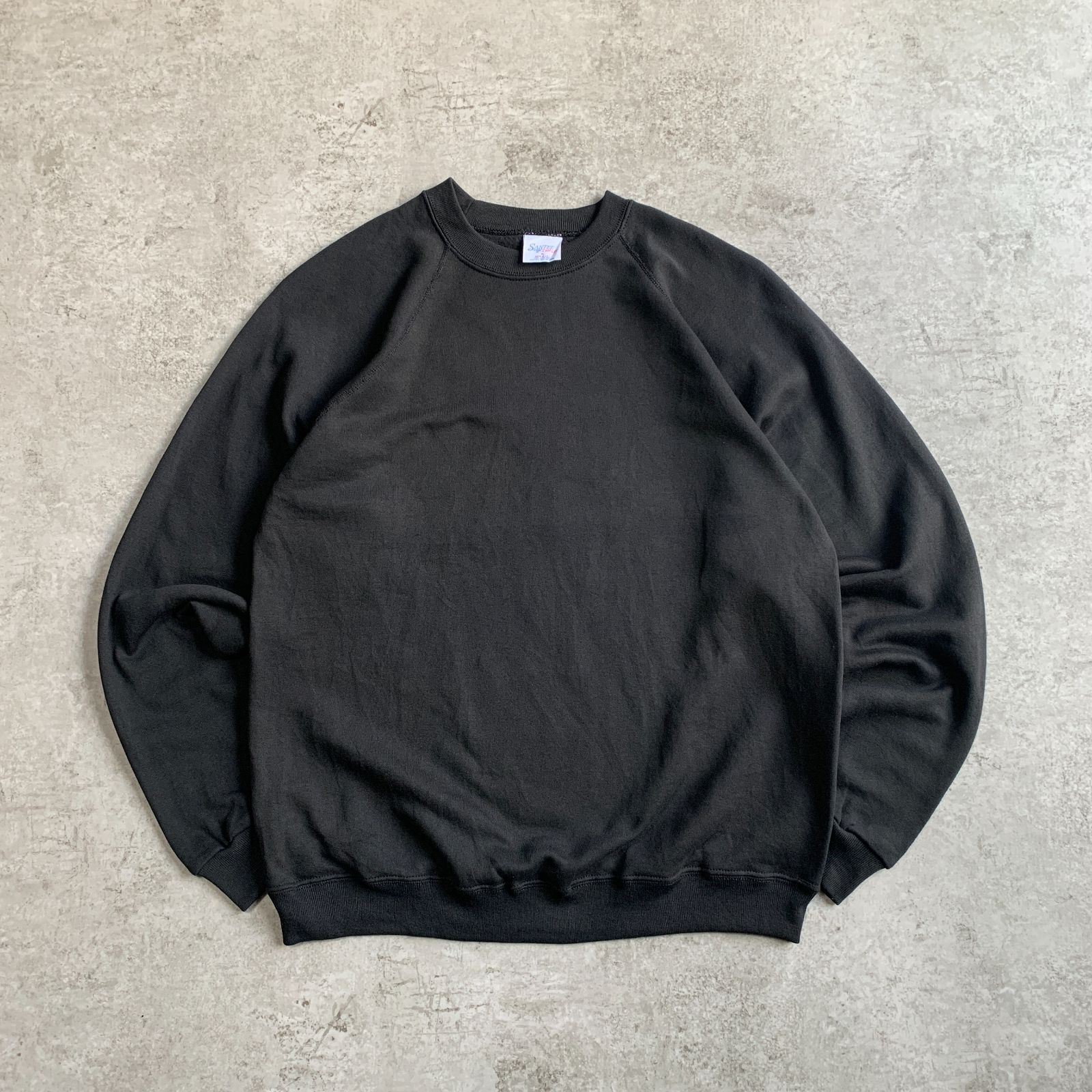80s USA製 SANTEE sweats Plain Raglan sleeve Sweatshirt 無地 ラグランスウェット