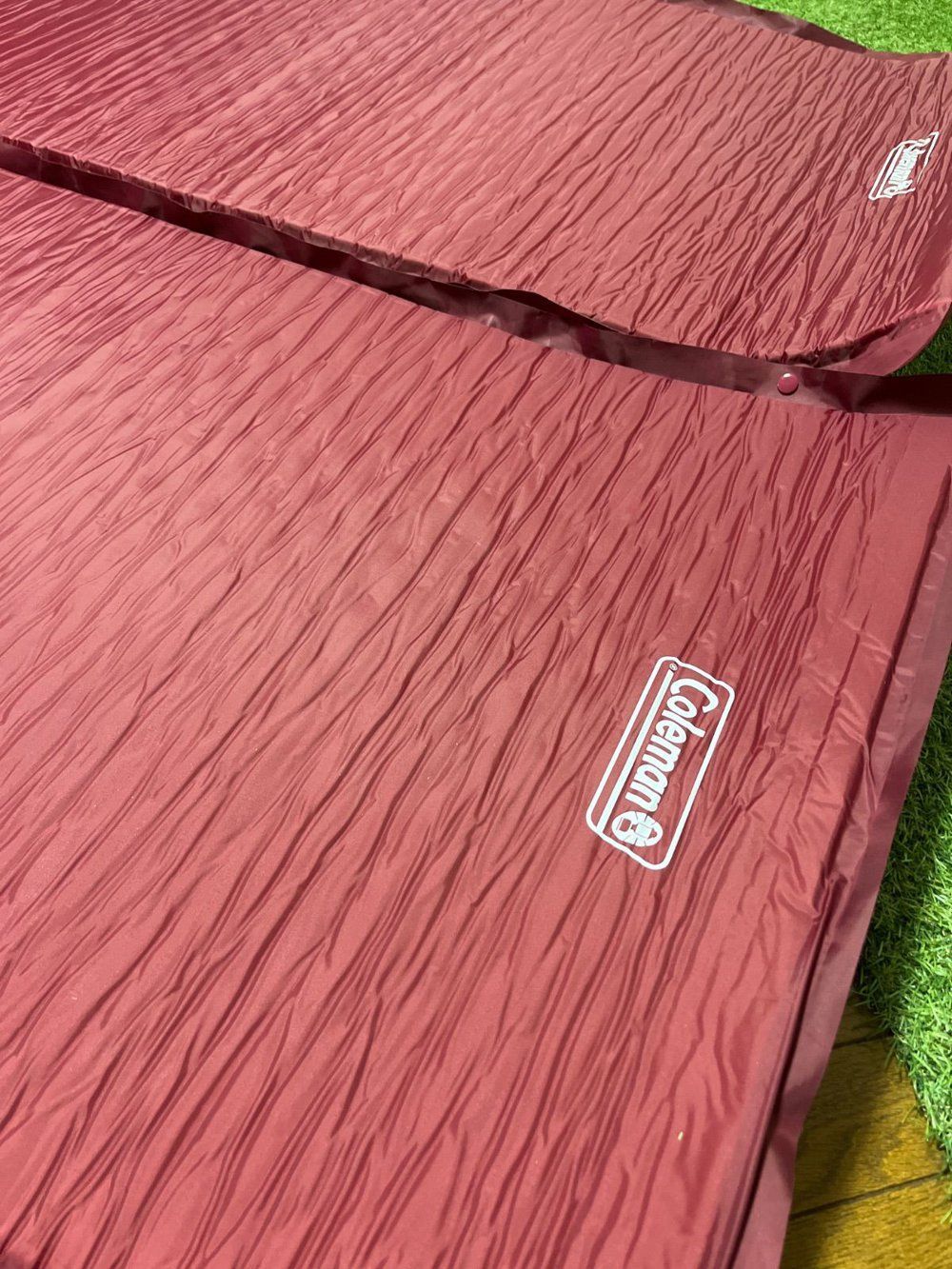 Coleman インフレーターマット　2枚セット　赤 マット・コットレンタル】【Coleman(コールマン)】テントと一緒