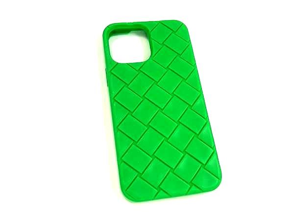 BOTTEGA VENETA ボッテガヴェネタ イントレチャート ラバー iPhone16Pro MAX 対応 アイフォンケース グリーン系 BM9269