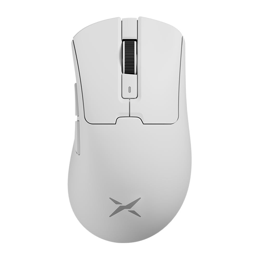 【新着商品】DELUX M9 エルゴノミックゲーミングマウス 無線、63g軽量、大手用、PAW3311センサー12DPI、マグネット式充電ベース付き、1Hzポーリングレート、Huanoスイッチ ホワイト