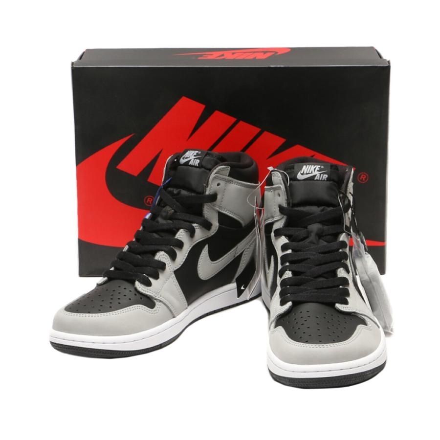 Air Jordan ハイカットスニーカー グレー/ブラック ナイキ エアジョーダン1 AIR JORDAN 1 RETRO HIGH 26.5cm
