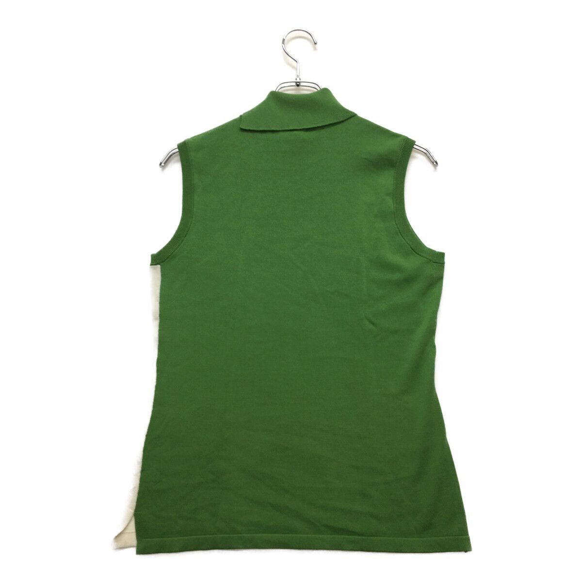 coco 中古 デサントゴルフ DESCENTE GOLF レディース ノースリーブ L 緑 グリーン ニット タートルネック 中古 レディース デサントゴルフ DESCENTE GOLF ノースリーブ L