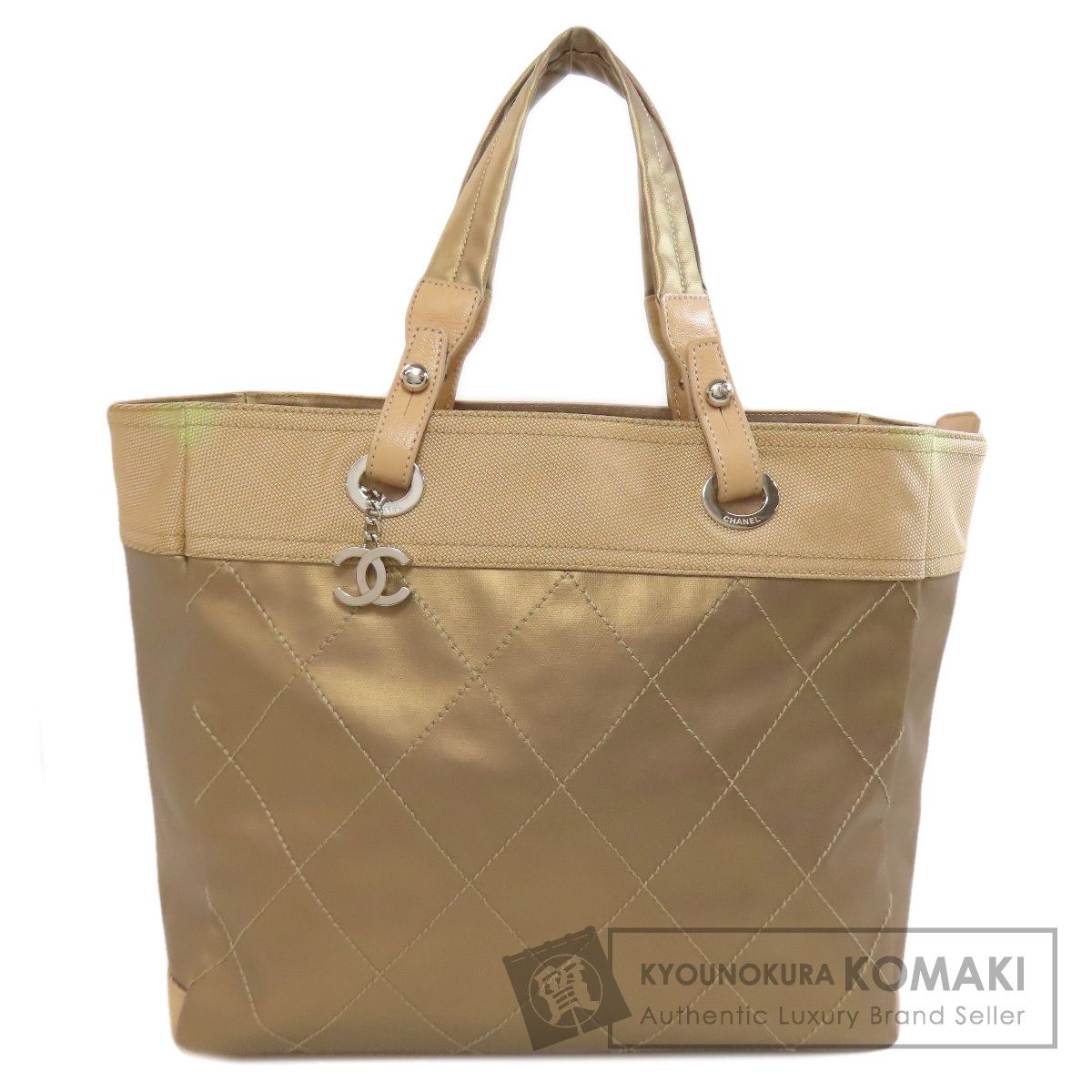CHANEL シャネル パリビアリッツトート MM トートバッグ カーフ