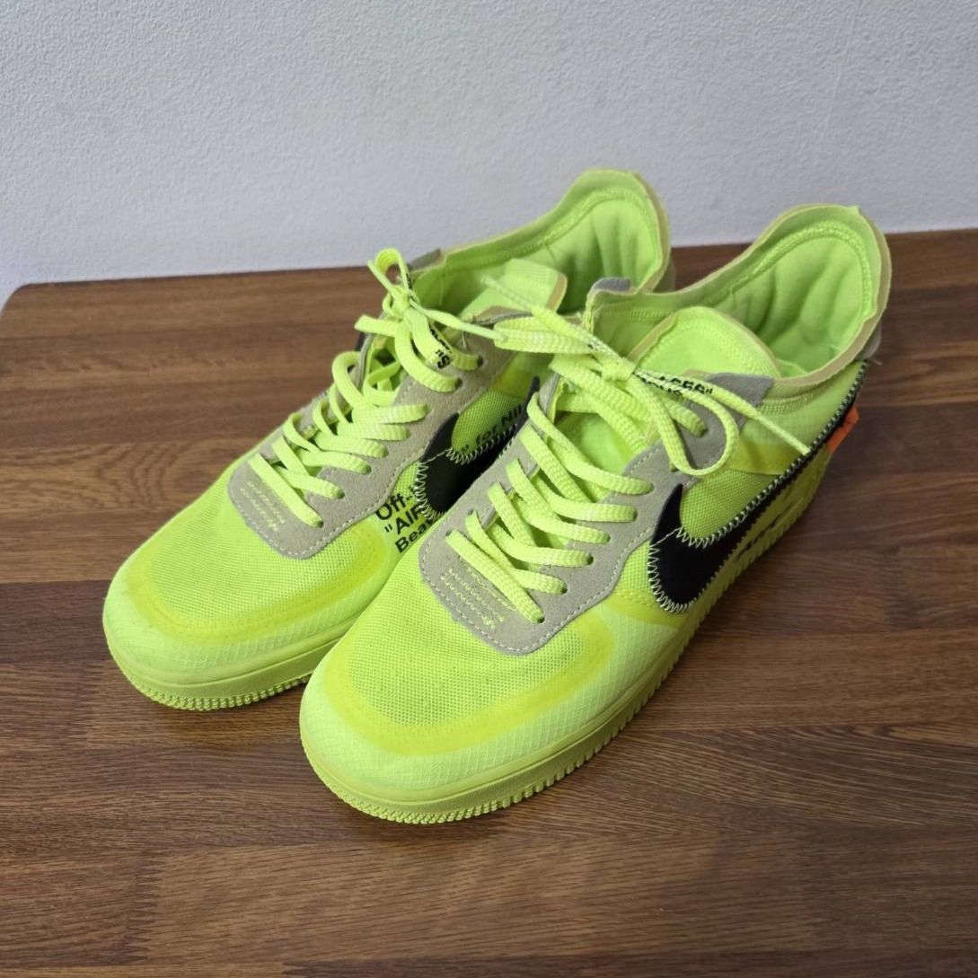 Nike Air Force 1 Off-White ネオンイエロー 26.5㎝ - メルカリ