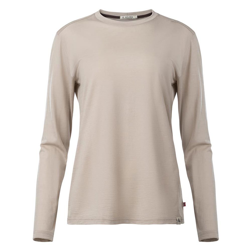 ACLIMA 女性用 LightWool 180 Crewneck アクリマ ライトウール 180 クルーネック 109514 カラー simply-taupe