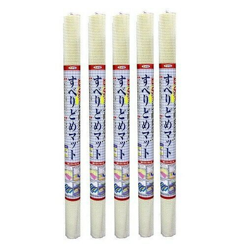 アサヒペン すべりどめマット ９０Ｘ１２５ ＬＦ８−９０Ｃホワイト 5本セット