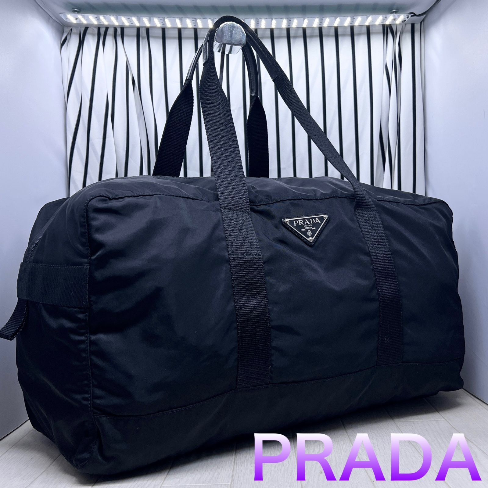 【美品】PRADA×プラダ  ボストンバッグ