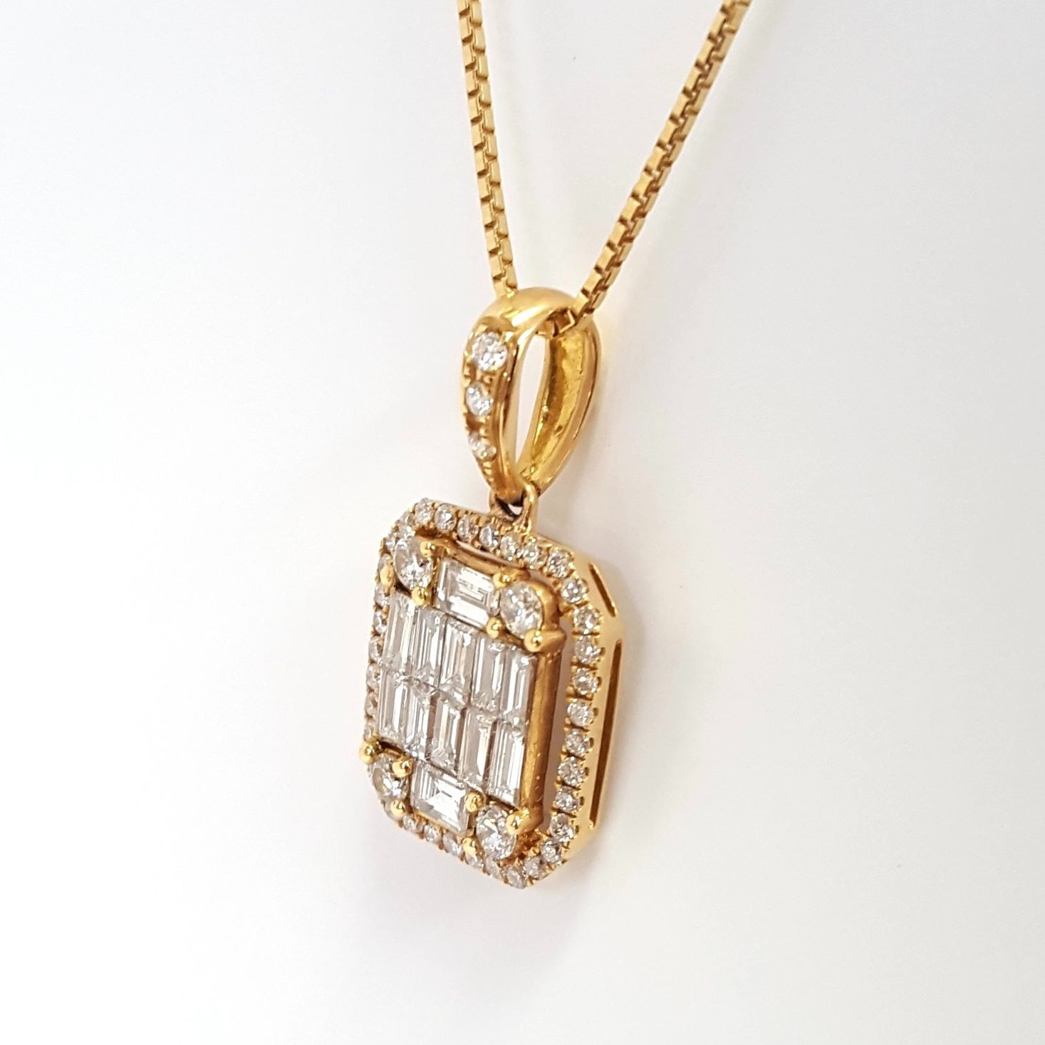 新品 ペンダントトップ ダイヤモンド 1.0ct 18金 ピンクゴールド K18 
