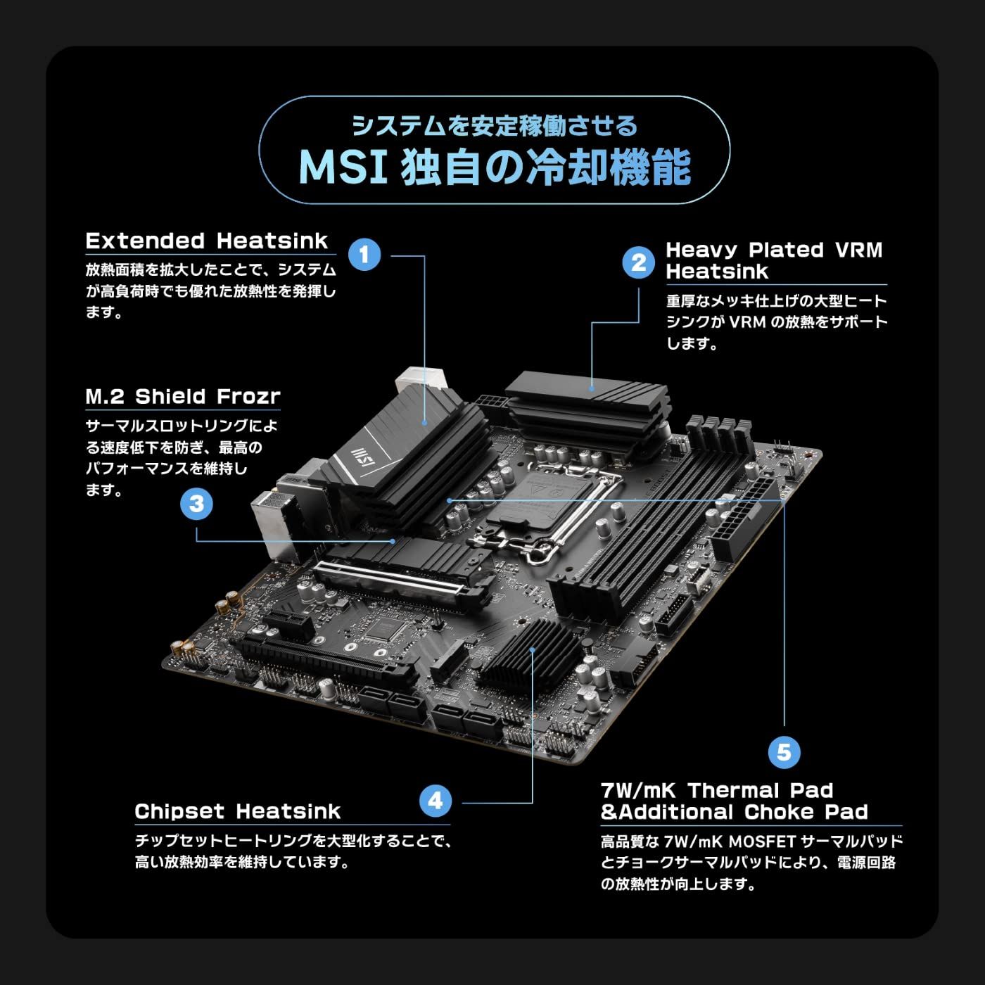 MSIマザーボード PRO B760M-A WIFI DDR4 第14 13 12世代IntelCPU LGA1700 対応 2xGen4高速M.2 最大4画面出力 Intel B760搭載 MB5996 Aモデル WIFI付定番mATX CHRISTIANNAURATH_COM_BR