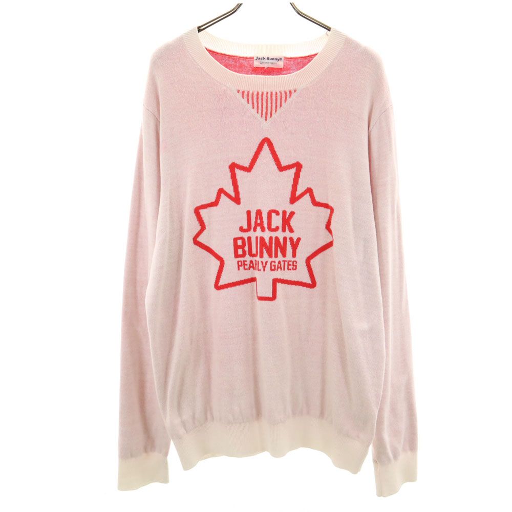 ジャックバニー ゴルフ 長袖 セーター 6 ホワイト系 Jack Bunny