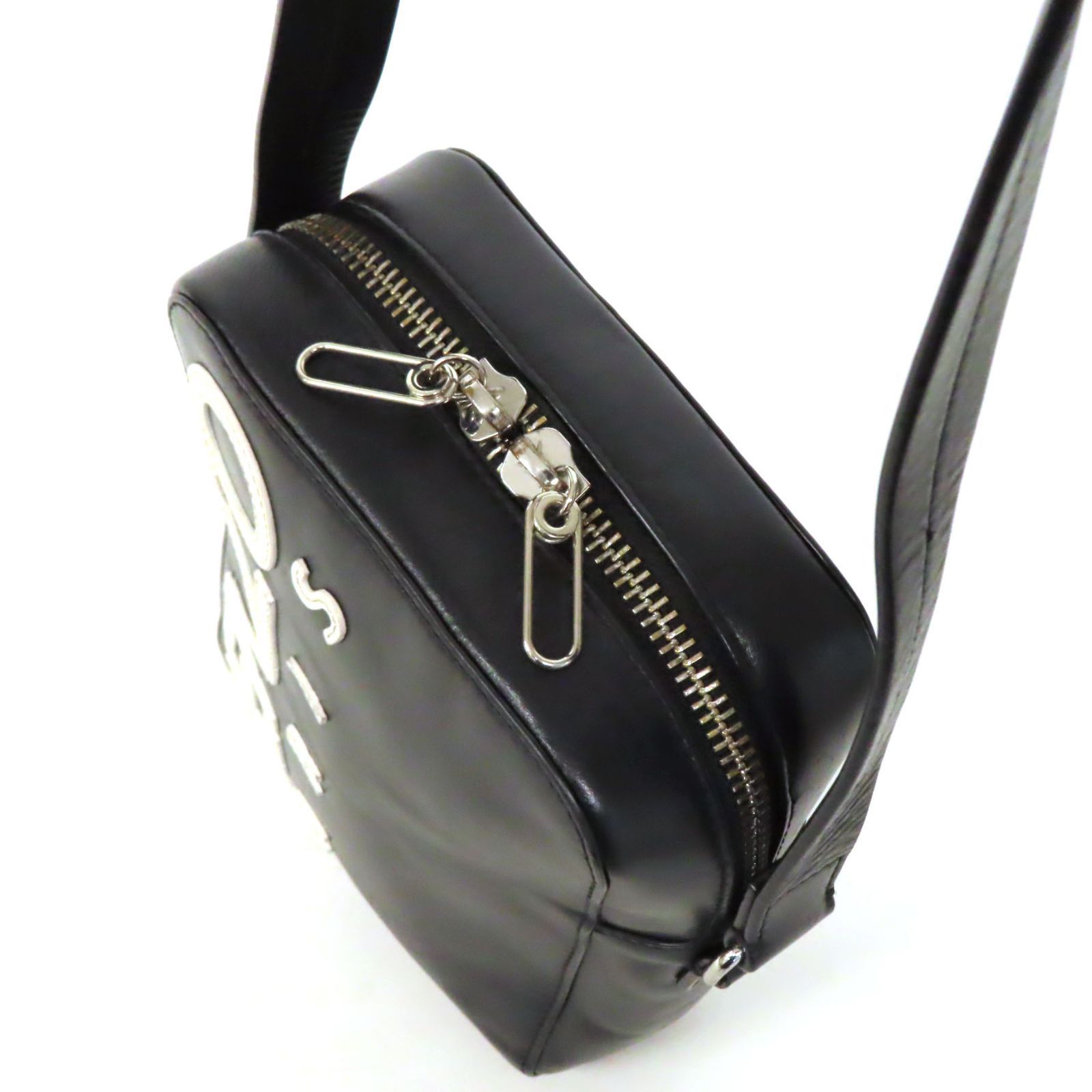 OE25057 美品 KENZO ケンゾー BIG ロゴ 革パッチ オールレザー