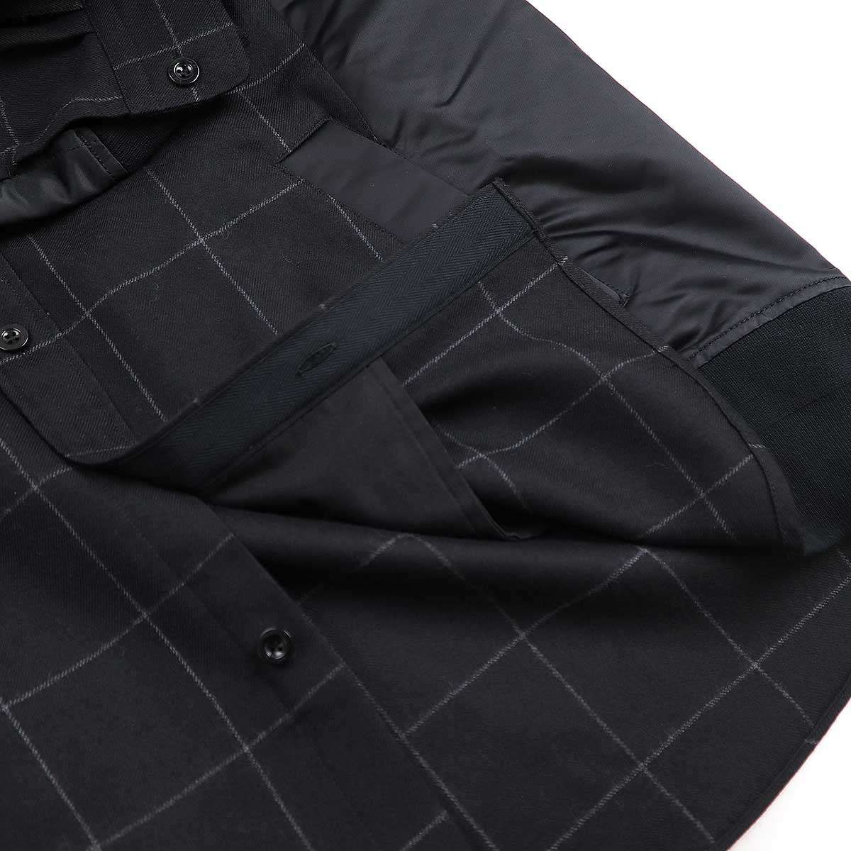 sacai 2021SS ドッキングシャツジャケット Sacai サカイ 21SS 21-02550M SUITING JACKET ドッキング レイヤード