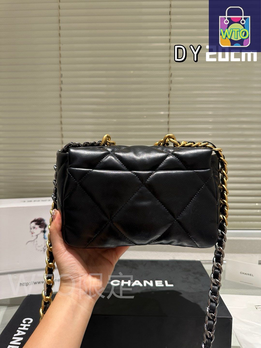 CHANEL ブラック ミトン 手袋 CHANEL ブラックの手袋