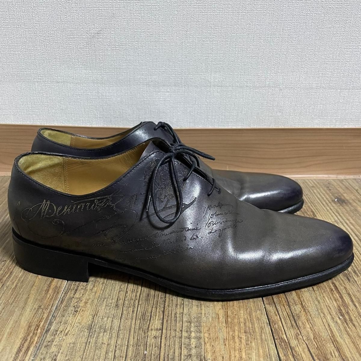 Berluti アレッサンドロ 知的 ガレ レザーオックスフォード 7 1/2