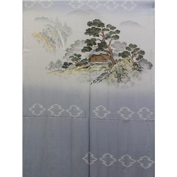  〔楽布特選〕99920 owｔ 正絹絞り襦袢 男物 未仕立て 長襦袢 下着 着付け小物