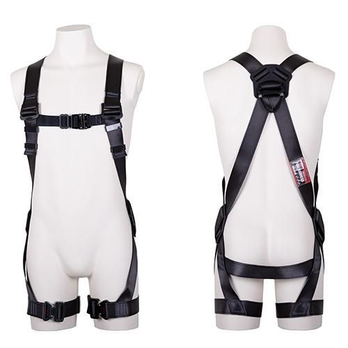 ツヨロン フルハーネス 安全帯 R-504 Lサイズ 2丁掛け巻き取り式ランヤード付き 、形状保持パット 未使用品 TSUYORON フルハーネス R-504 未開封・未使用品藤井電工 TSUYORON