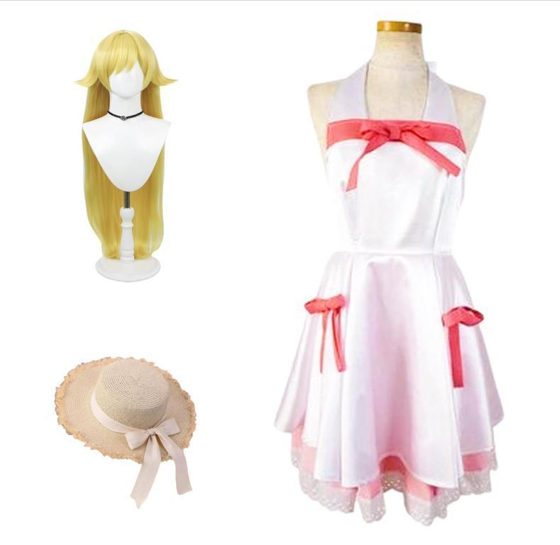 コスプレ衣装 忍野忍 ウィッグ|帽子付き コスチューム 大人 アニメ cosplay イベント プレゼント 祭り パーティー変装