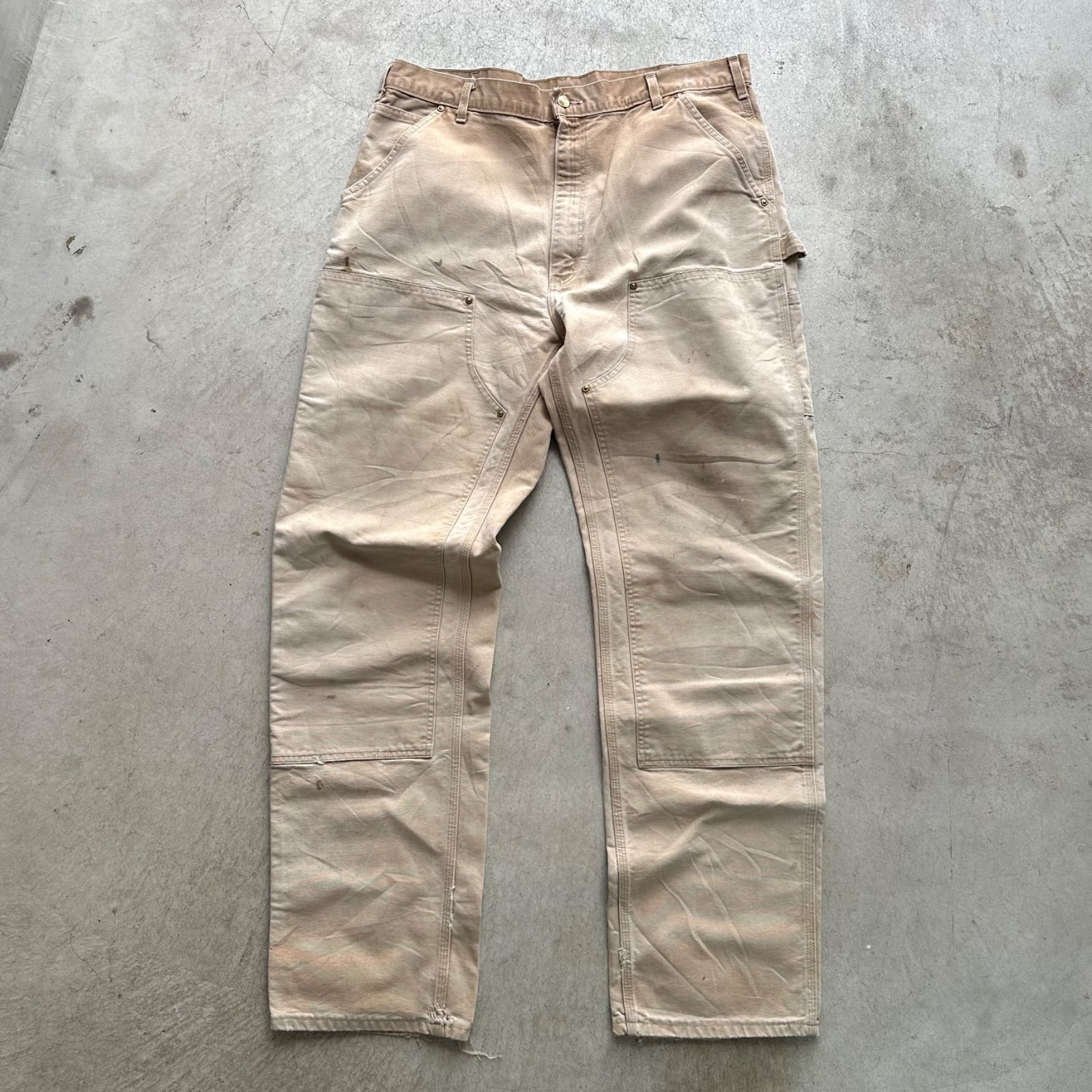 カーハート ダブルニー USA製 38/36 carhartt リアルワーク ペインターパンツ