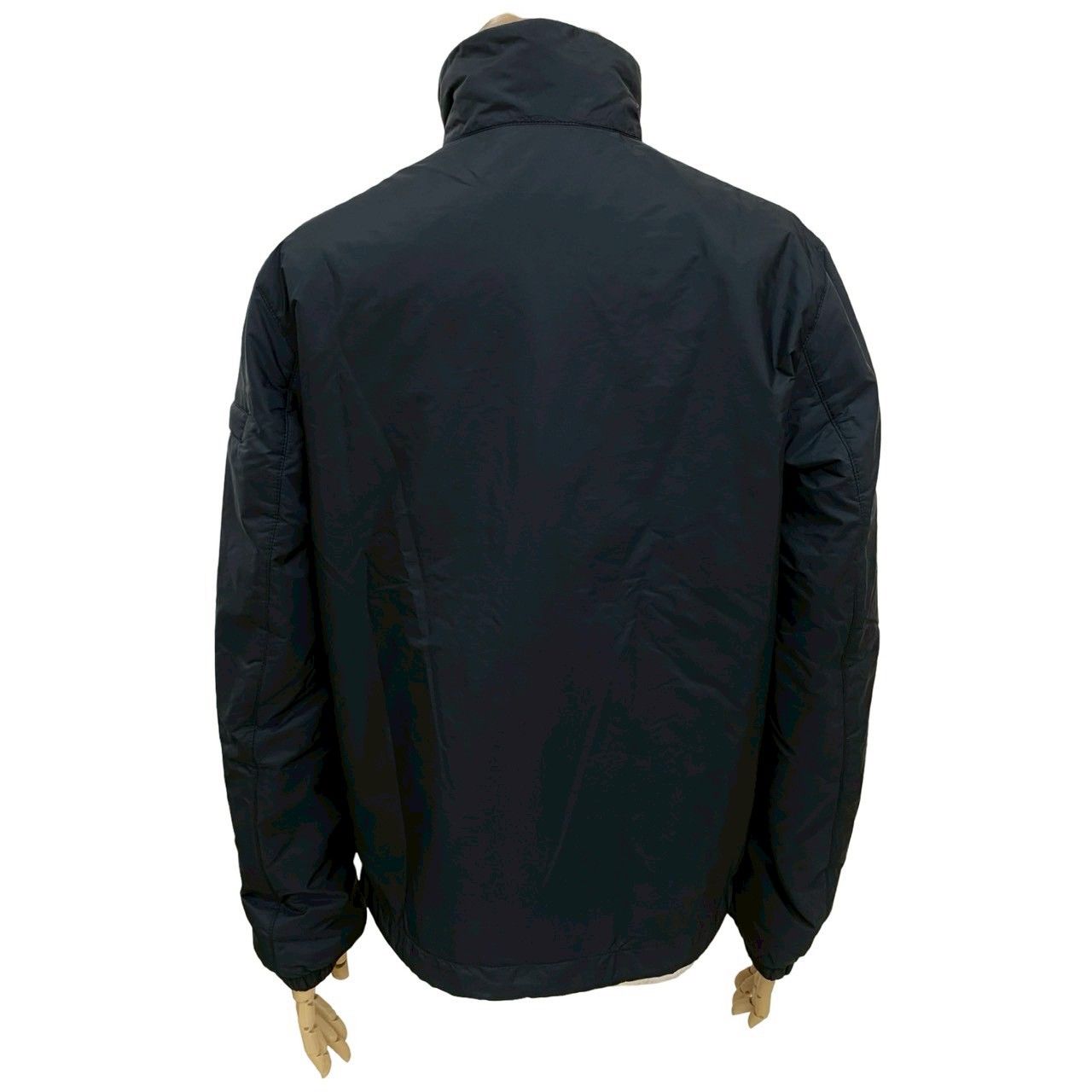 PRADA プラダ 三角ロゴ 金具 ポリエステル ポリアミド ナイロンジャケット メンズ 48サイズ アウター ブラック 黒 32260