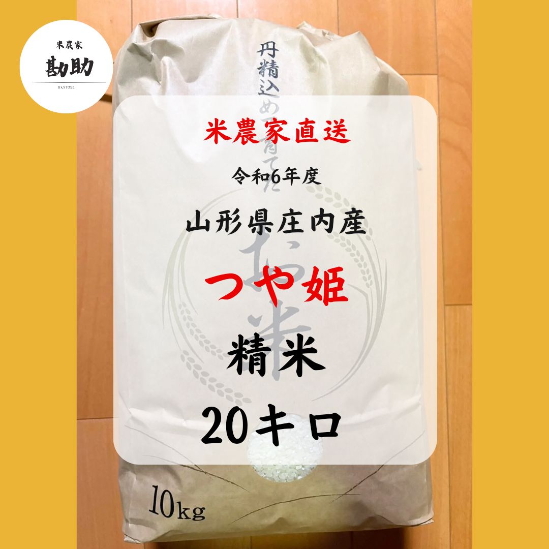 HECTIC様専用【送料無料】 令和6年産 新米『つや姫』20Kg（送料