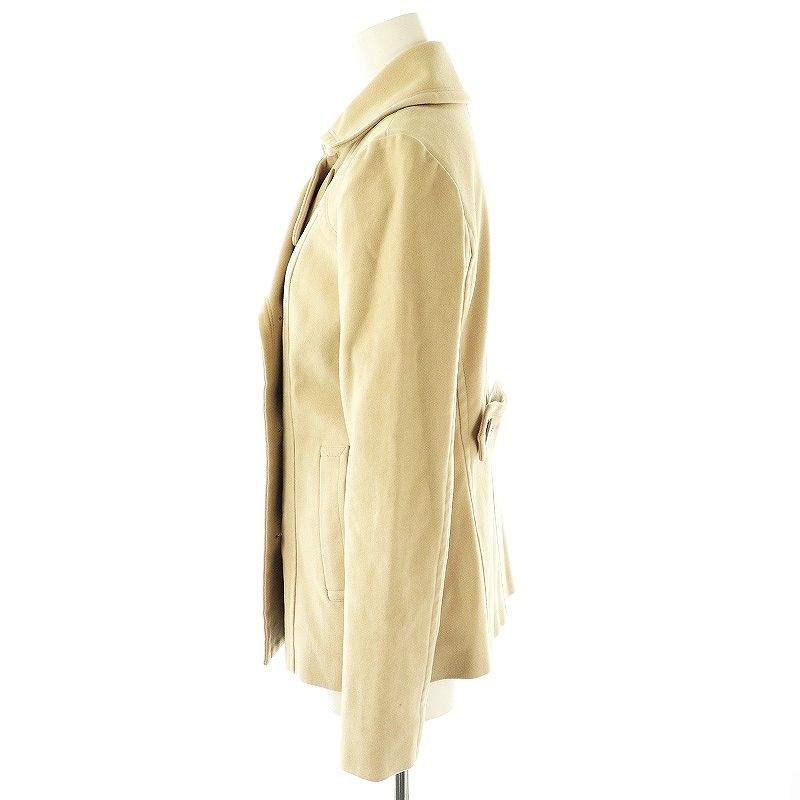 美品バーバリーブルーレーベル　ピーコート　ベージュ　チェック　38 バーバリーブルーレーベル BURBERRY BLUE LABEL Pコート 裏地