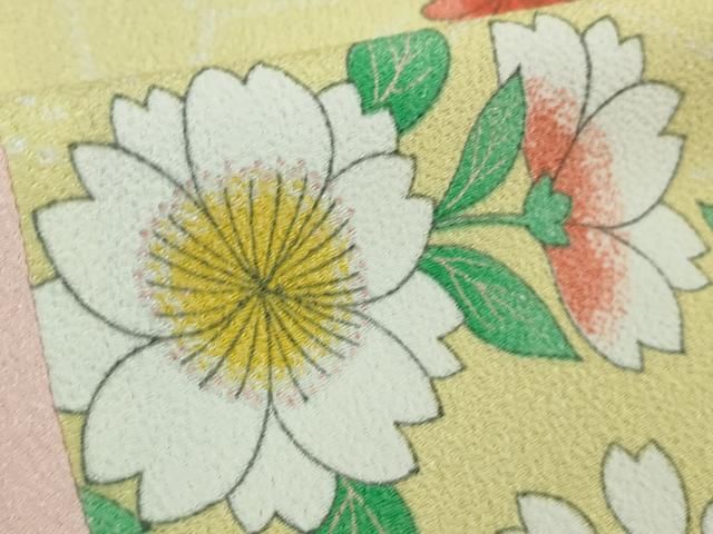 平和屋本店□極上 洗える最高級着物 ＜英＞はなぶさ謹製 小紋 花間道