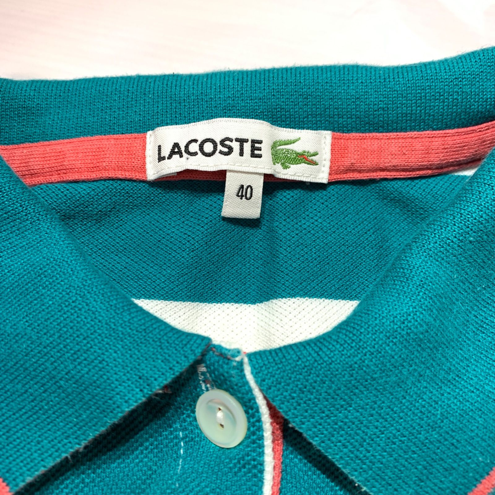 履き心地◎ LACOSTE ラコステ ポロシャツ 日本製 グリーン 緑 | ochge.org