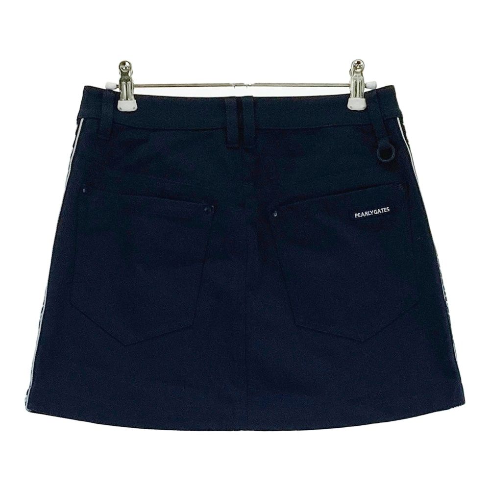 サイズ 0 PEARLY GATES パーリーゲイツ ストレッチスカート サイドロゴライン ネイビー系 240101539394 ゴルフウェア レディース ストスト