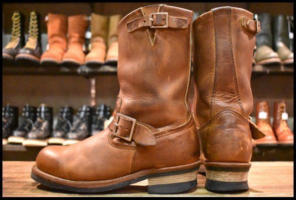 中古】 RED WING スウェード エンジニアブーツ 25.5cm