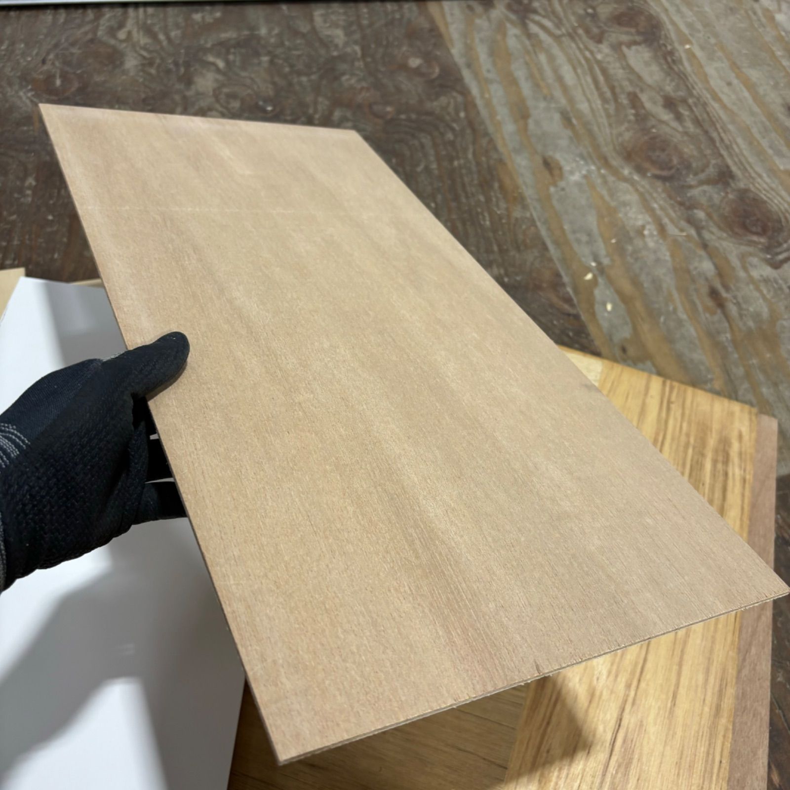 ラワン 白ポリ 組み合わせ 10枚 25cm×50cm カット無料 DIY 工作 ベニヤ板 合板 - メルカリ